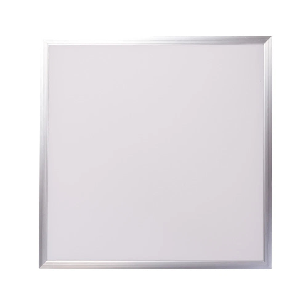 Panou LED Slim Argintiu 60x60cm Incastrat - 36W, Lumina Calda 3000K, Tavan Casetat
