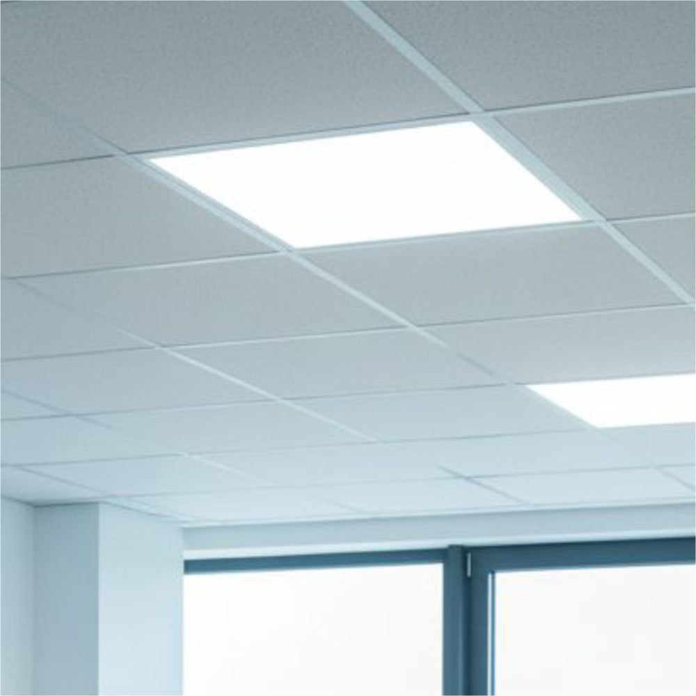 Panou LED Slim 60x60cm Incastrat - 48W, Lumina Naturala 4100K, Tavan Casetat