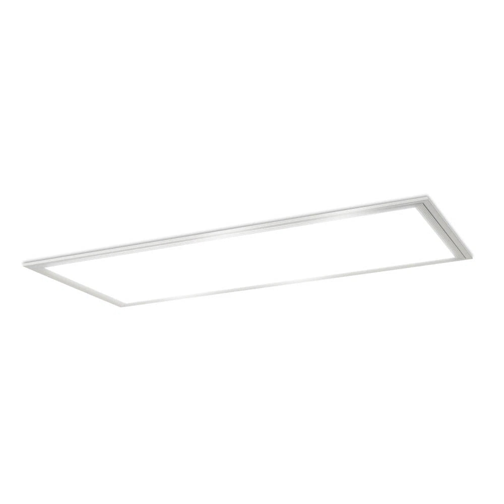 Panou LED Slim Argintiu 30x120cm Incastrat - 48W, Lumina Rece 6400K, Tavan Casetat
