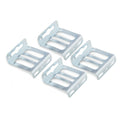 Kit montaj panou LED tavan cleme metal, 4 bucati * 40x40x15mm__1
