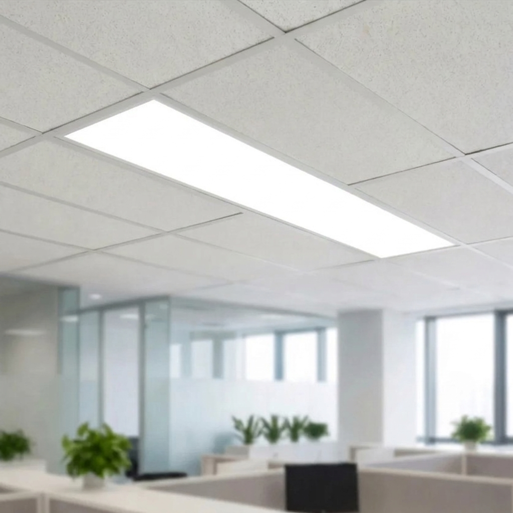 Panou LED Slim 30x120cm Incastrat - 48W, Lumina Naturala 4000K, Tavan Casetat