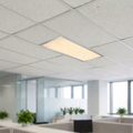 Panou LED Slim Argintiu 30x60cm Incastrat - 24W, Lumina Calda 3000K, Tavan Casetat