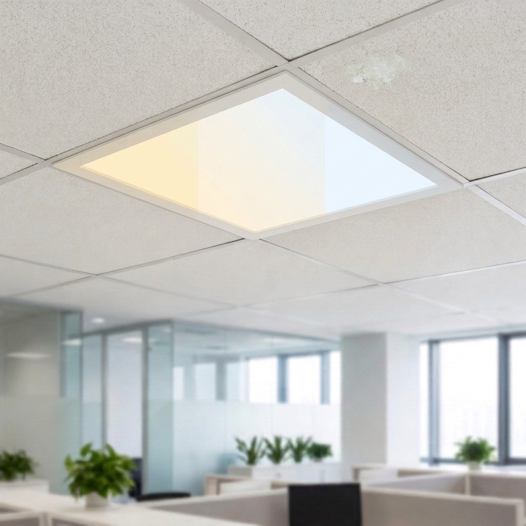 Panou LED Slim 60x60cm Incastrat - 48W, Lumina Calda, Naturala si Rece, Tavan Casetat
