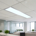 Panou LED Slim Argintiu 30x120cm Incastrat - 48W, Lumina Rece 6400K, Tavan Casetat